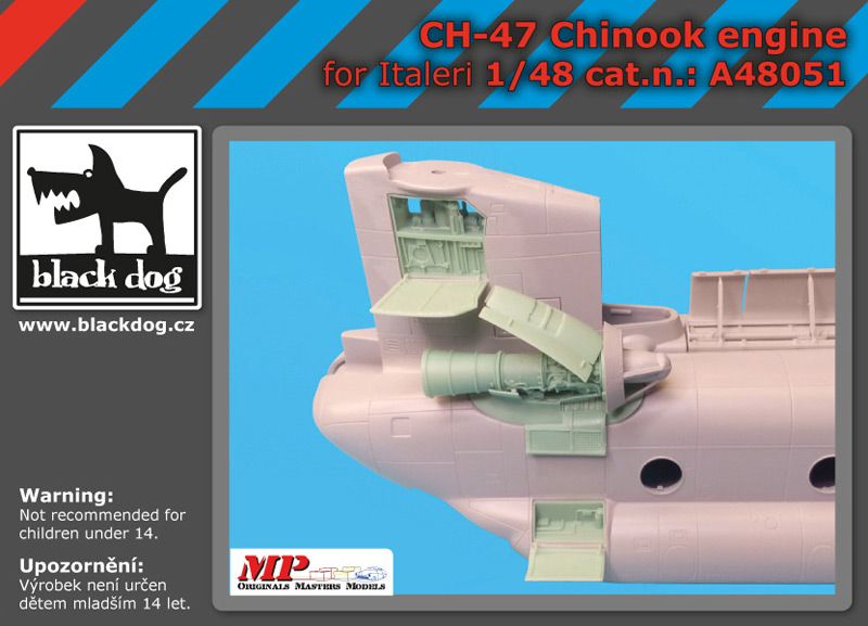 A48051 1/48 Ch-47 Chinook engine Blackdog