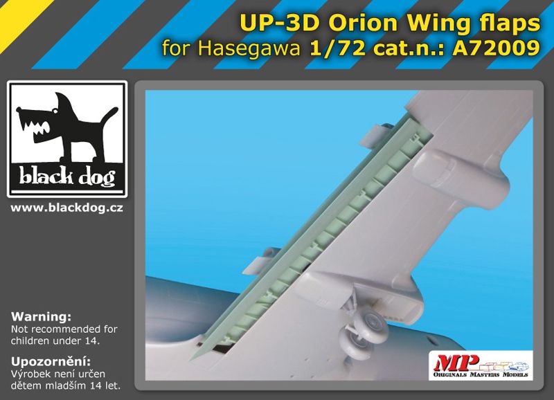 A7209 1/72 UP-3 D Orion wing flaps Blackdog