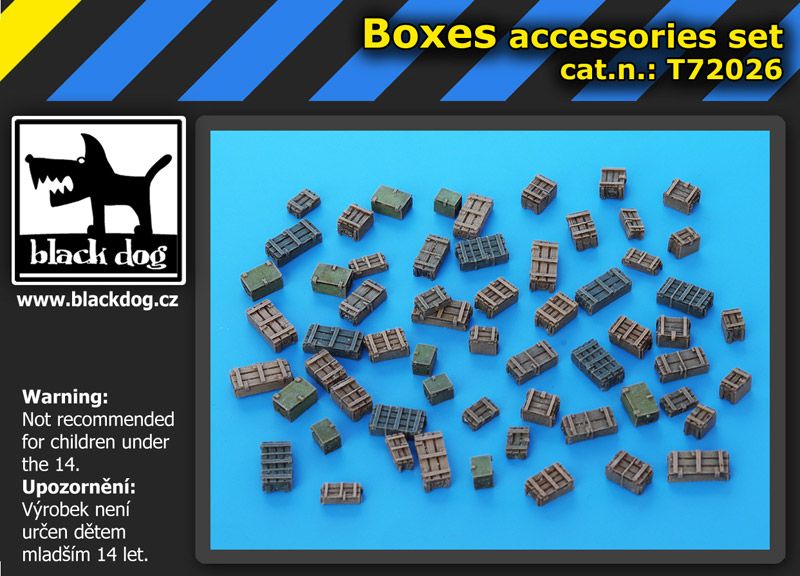 T72026 1/72 Boxes accessories set Blackdog