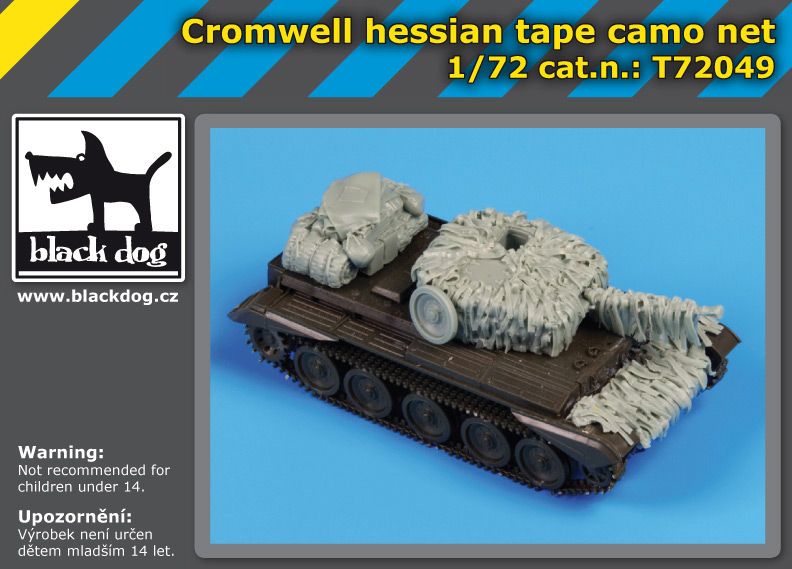 T72049 1/72Cromwell hessian tape camo net Blackdog