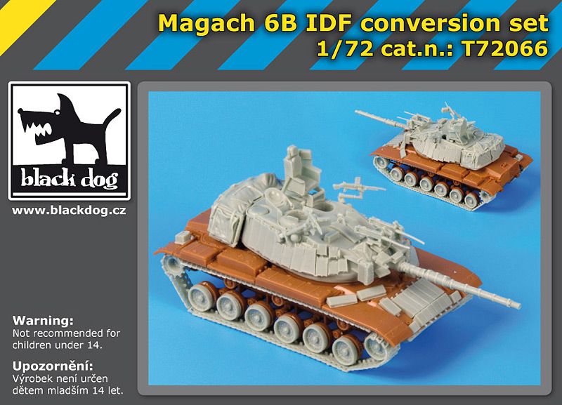T72066 1/72 Magach 6 B IDF conversion setT72066 1/72 Magach 6 B IDF conversion set Blackdog