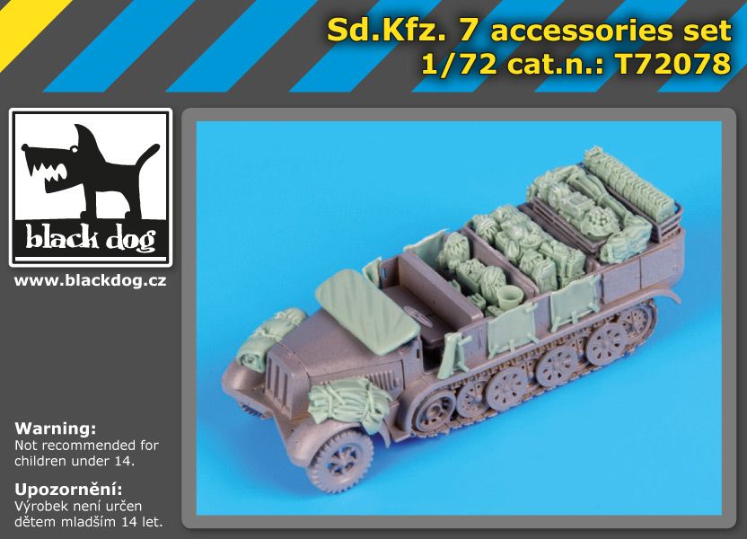 T72078 1/72 Sd.Kfz 7 accessories set Blackdog
