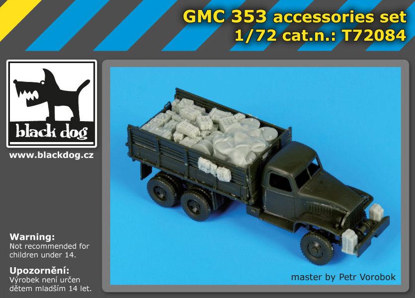 T72084 1/72 GMC 353 accessories set Blackdog