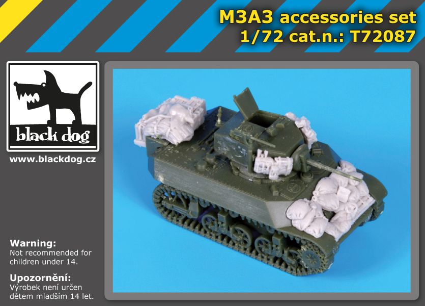 T72087 1/72 M3A3 accessories set Blackdog
