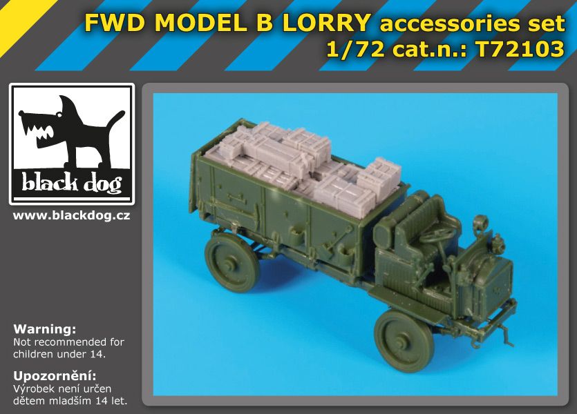 T72103 1/72 FWD MODEL B Lorry accessories set Blackdog