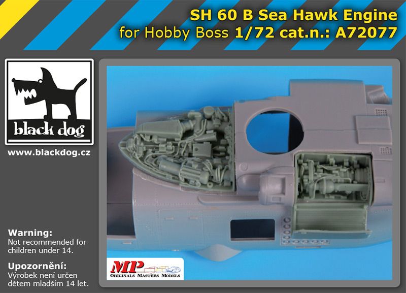 A72077 1/72 SH 60 B Sea Hawk engine Blackdog