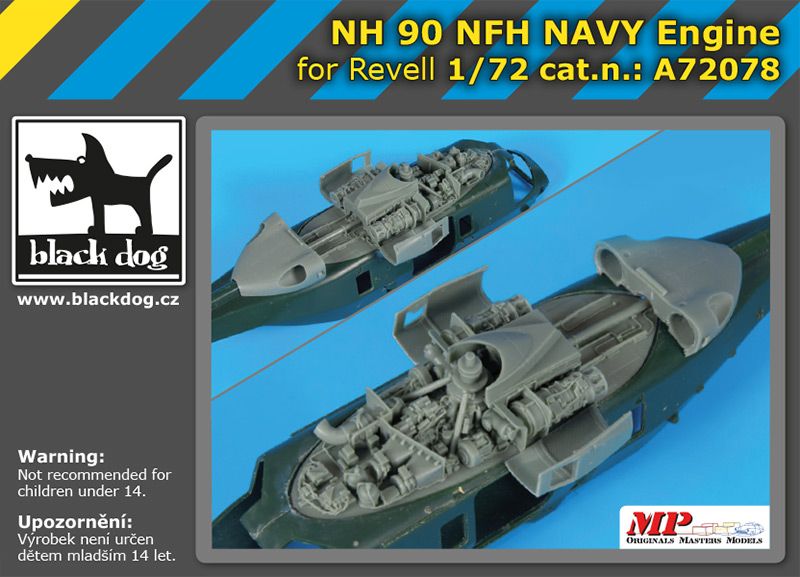 A72078 1/72 NH 90 NFH Navy engine Blackdog