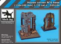 D35104 1/35 House corner N°6 base Blackdog