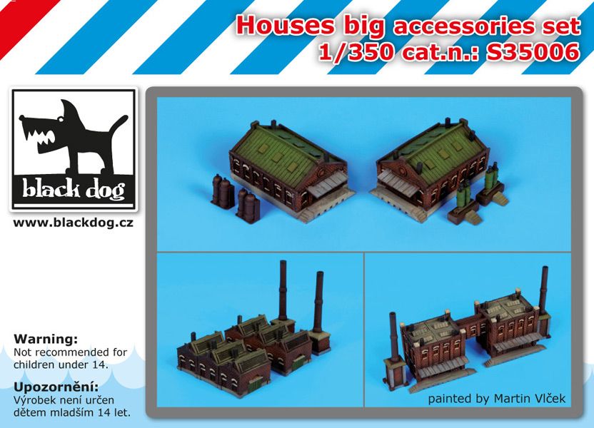 S35006 1/350 Houses big accessories set Blackdog