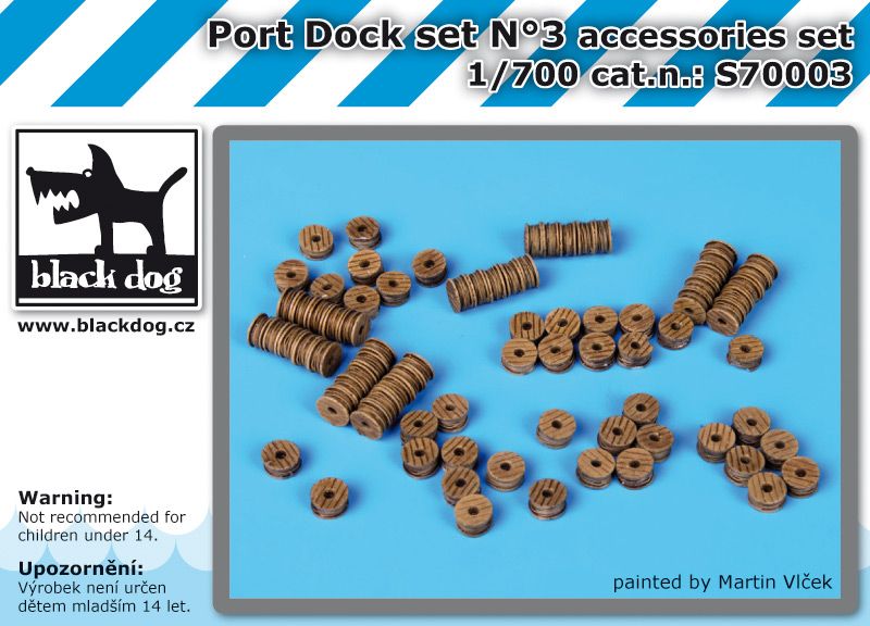 S700003 1/700 Port dock set N°3 Blackdog