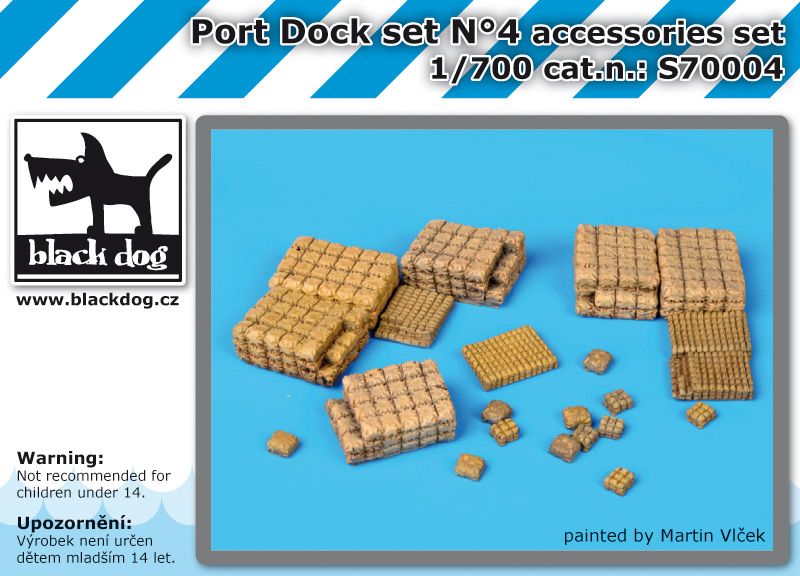 S700004 1/700 Port dock set N°4 Blackdog