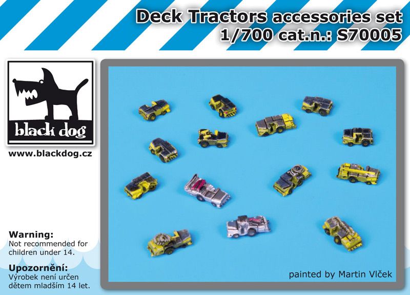 S700005 1/700 Deck tractors accessories set Blackdog