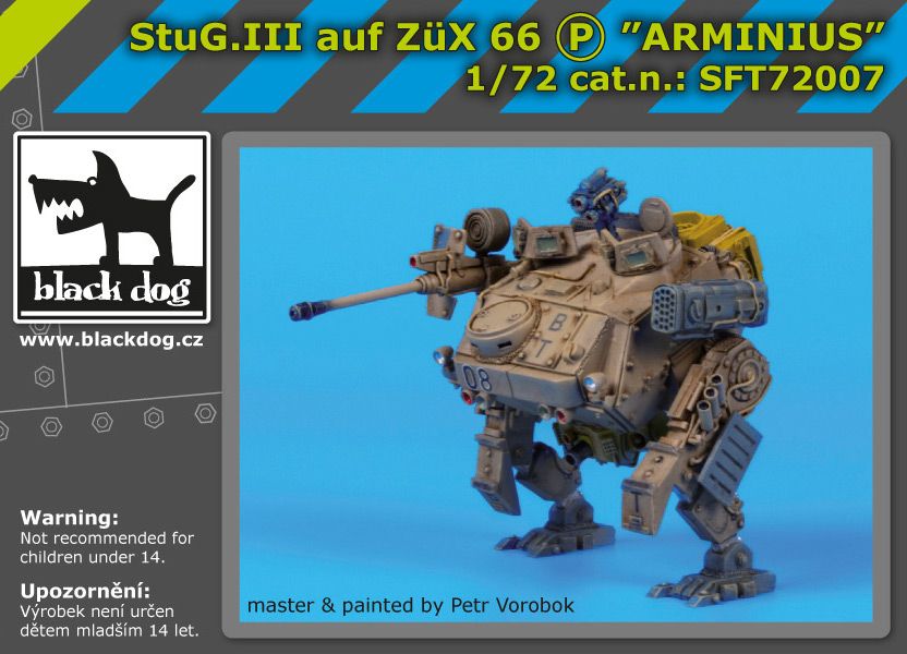 Black Dog 1/72 StuG III Auf ZuX 66 P "Arminius" Mech Walker Robot SFT72007