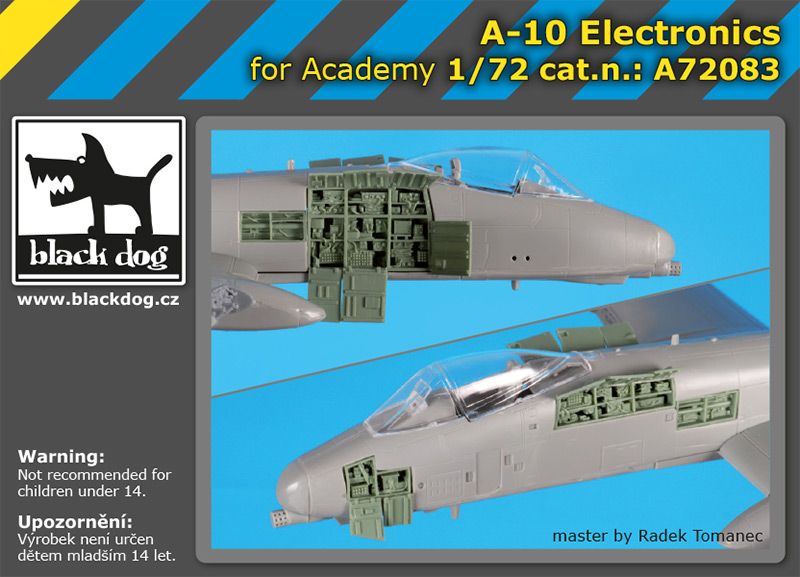 A72083 1/72 A-10 electronics Blackdog