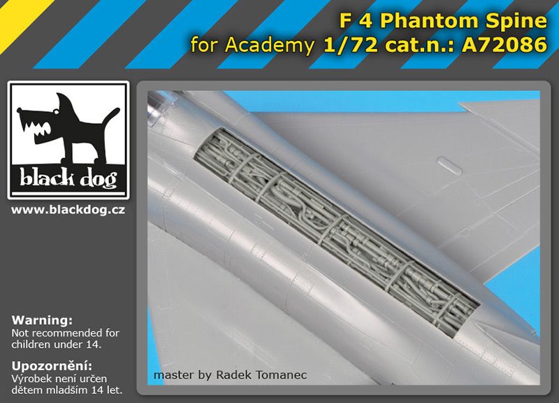A72086 1/72 F-4 Phantom spine Blackdog