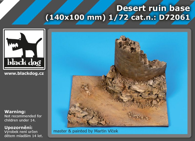 D72061 1/72 Desert ruin base Blackdog