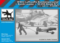 F32087 1/32 WW II Luftwaffe bombenpersonal + Bomb loader + SC250 bomb  N°2