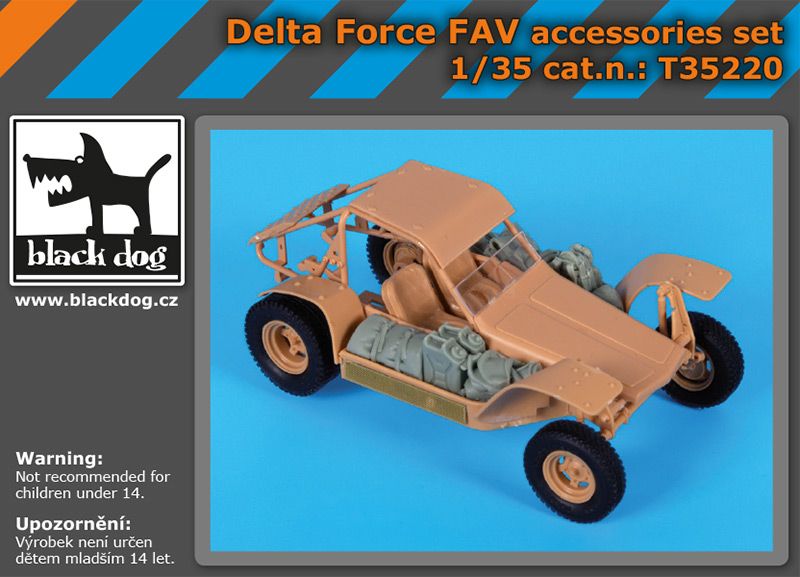 T35220 1/35 Delta Force FAV accessories set Blackdog
