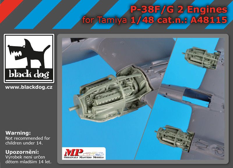 A48115 1/48 P-38 F-G engines Blackdog