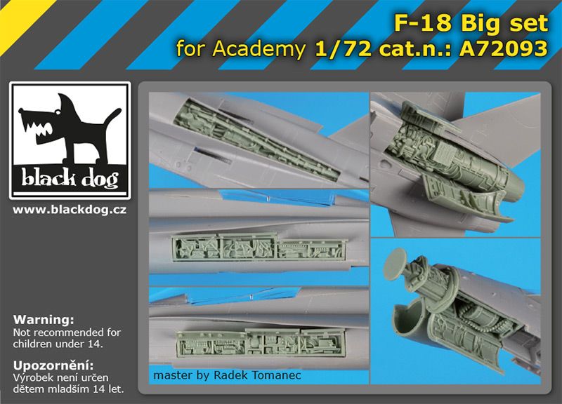 A72093 1/72 F-18 Big set Blackdog