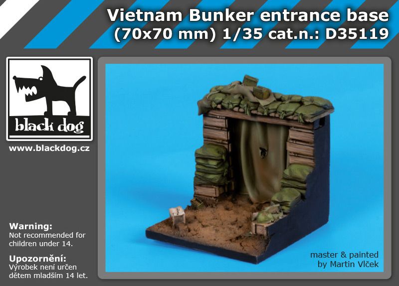 D35119 1/35 Vietnam bunker base Blackdog