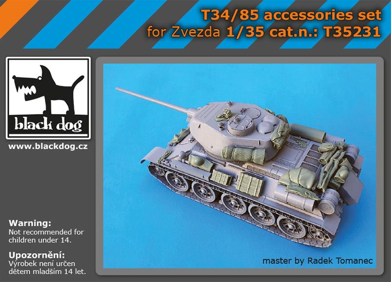 T35231 1/35 T-34/85 accessories set Blackdog