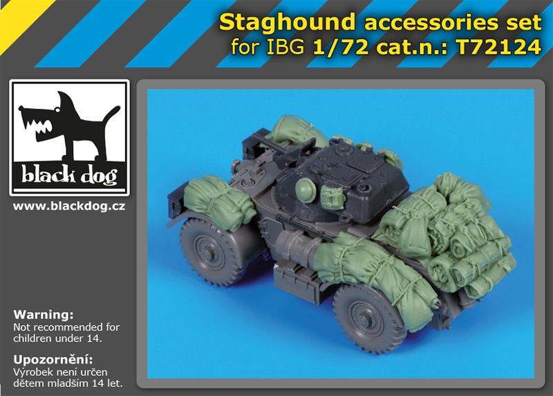 T72124 1/72 Staghound accessories set Blackdog