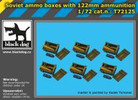 T72125 1/72 Soviet ammo boxes with 122 mm ammunition Blackdog