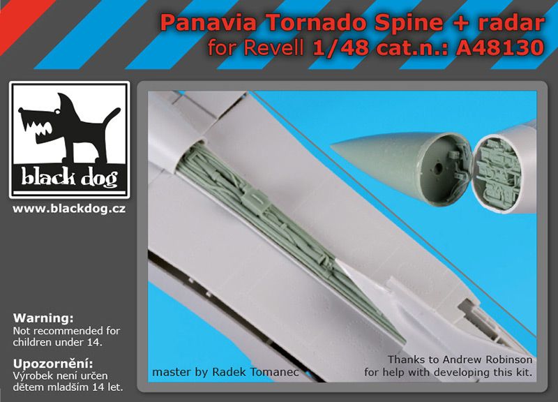 A48130 1/48 Panavia Tornado spine + radar Blackdog