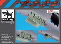 A48147 1/48 Mi-24 Hind canon + electronics Blackdog