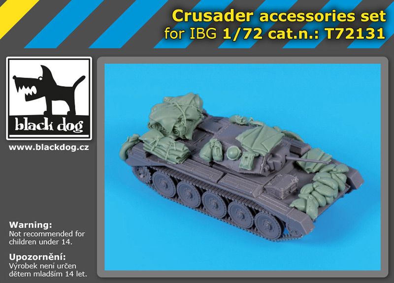 T72131 1/72 Crusader accessories set Blackdog