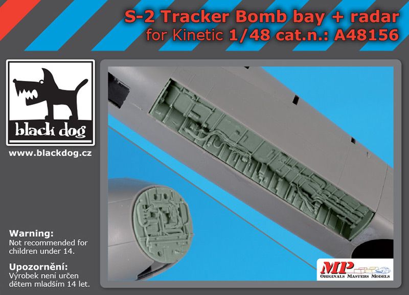 A48156 1/48 S-2 Tracker bomb bay+radar Blackdog
