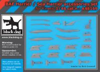 A48169 1/48 BAE Harrier / Sea Harrier accessories set Blackdog
