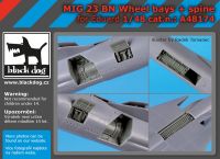 A48174 1/48 Mig 23 BN wheel bays + spine Blackdog