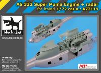 A72119 1/72 AS 332 Super Puma engine + radar