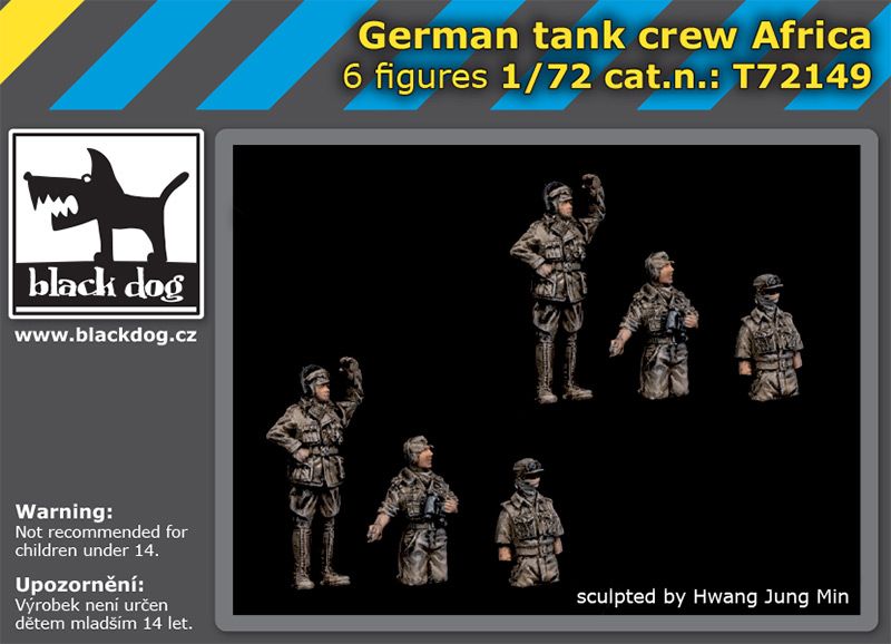T72149 1/72 German tank crew Africa Blackdog