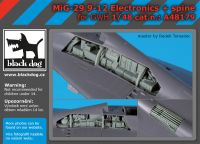 A48179 1/48 Mig-29 9-12 electronics+spine Blackdog