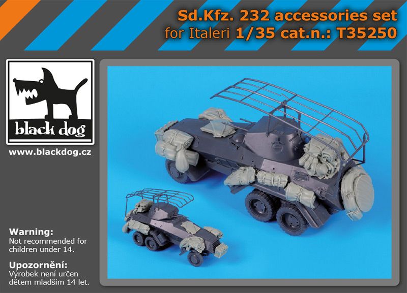 T35250 1/35 Sd.Kfz 232 accessories set Blackdog