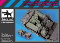 T16005 1/16 US Jeep cabin accessories set Blackdog