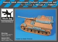 T48073 1/48 Heavy tank destroyer Elefant accessories set Blackdog