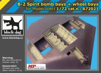 A72021 1/72 B-2 Spirit bomb bay+wheel bays