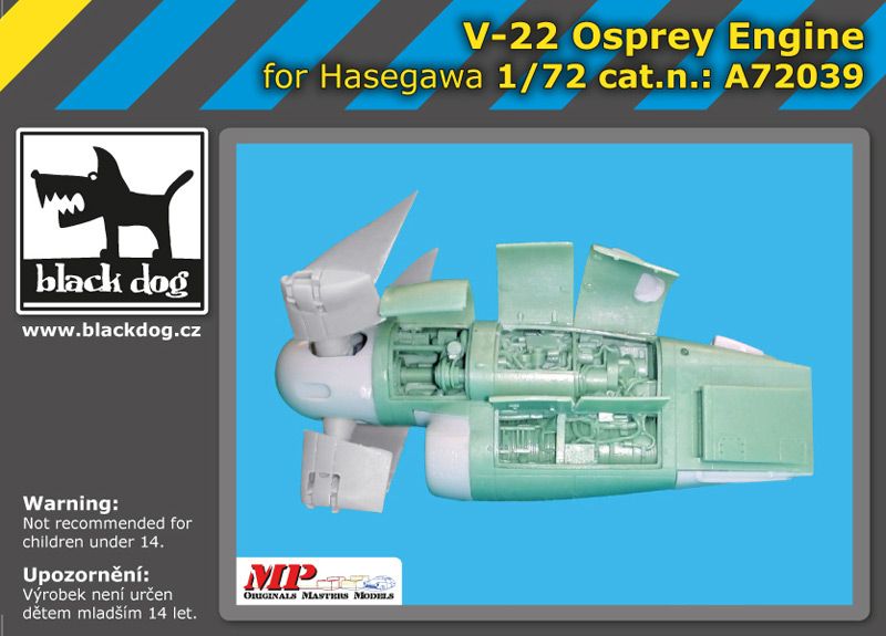 A72039 1/72 V-22 Osprey engine Blackdog