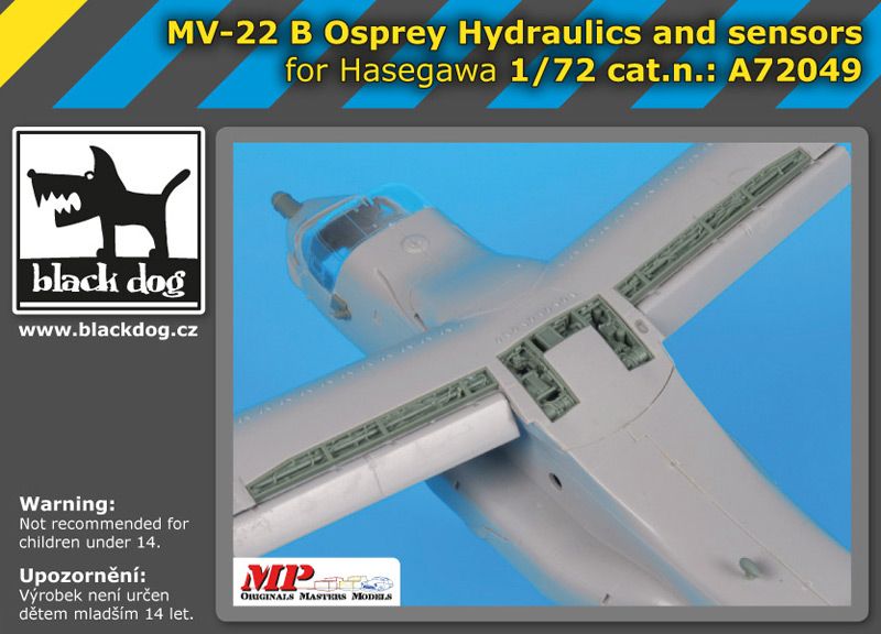 A72049 1/72 MV- 22B Osprey Hydraulics and sensors Blackdog