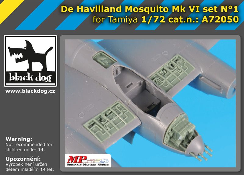 A72050 1/72 De Havilland Mosquito Mk VI set N°1 Blackdog