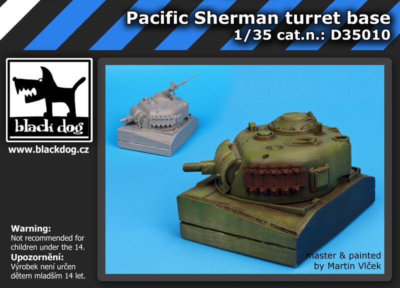 D35010 1/35 Pacific Sherman turret base Blackdog