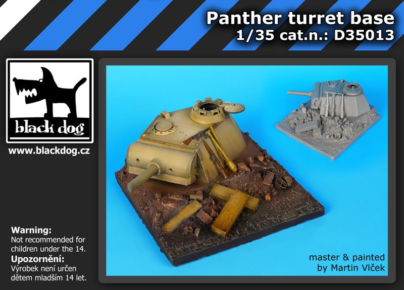D35013 1/35 Panther turret base Blackdog