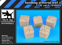 D35015 1/35 Sandbag armored wall 1 Blackdog