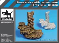 D35038 1/35 Stone stairs with column base