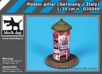 D35049 1/35 Poster pillar Germany-Italy Blackdog