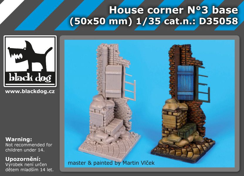 D35058 1/35 House corrner N Blackdog